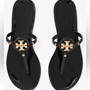 Tory Burch Black Mini Miller Jelly Sandals